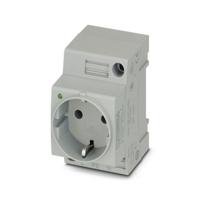 0804026 Phoenix Contact German Mains Sockets, 16A, DIN Rail, 250 V