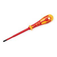 t49243-2 CK Phillips  Screwdriver, PZ2 Tip, 125 mm Blade, VDE/1000V, 232 mm Overall