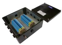 cep252512pai CE-TEK CEP Series Black Polyester Junction Box, IP66, 40 Terminals, ATEX, 250 x 120 x 255mm