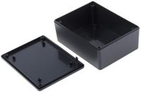 1591xxssbk Hammond 1591 Series Black ABS Enclosure, IP54, Black Lid, 109 x 81 x 41mm