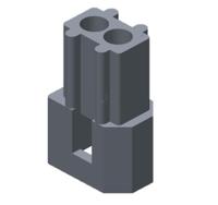 03-06-2023 Molex, Standard .062" Male Crimp Connector Housing, 1.57mm Pitch, 2 Way, 1 Row