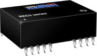 rec3-2412drwh4a Recom REC3 DC-DC Converter, ±12V dc/ ±125mA Output, 18 → 36 V dc Input, 3W, Through Hole, +85°C Max Temp -40°C