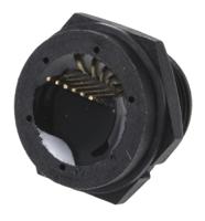 usbminibf7pcb Amphenol Socapex Straight, Through Hole, Socket- Single Port Type Mini B 2.0 USB Connector