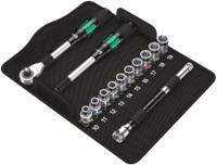 05004090001 Wera 13-Piece Metric 1/2 in Standard Socket Set with Ratchet, 6 point