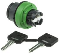 zb5fg0 Schneider Electric Harmony 3-position Key Switch Head, Latching, 30mm Cutout