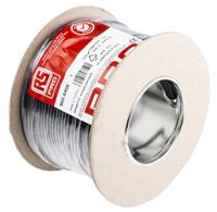 902-8408 RS PRO Black 2.5mm² Hook Up Wire, 14 AWG, 45/0.25 mm, 100m, PVC Insulation