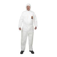 97910 Kimberly Clark White Disposable overalls, CE CAT III. EN 1073-2:2002; EN 1149-1:1995; EN 13034:2005 - Limited Splash