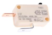 d3f4-v1aa ZF Button Micro Switch, Tab Terminal, 10 A @ 250 V ac, SPST