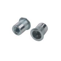 303-752 RS PRO Clear Passivated Zinc Plated, M4 Steel Threaded Insert, 9.9mm diameter 6.7mm Depth 11.9mm