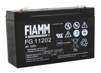 fg11202 Fiamm 6V Faston F2 Sealed Lead Acid Battery, 12Ah