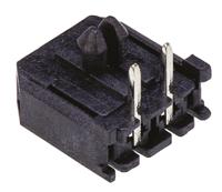 43650-0200 Molex Micro-Fit 3.0 Series Right Angle Through Hole PCB Header, 2 Contact(s), 3 mm Pitch, 1 Row, Shrouded