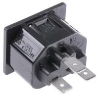 47240000 Schurter C13 Snap-In IEC Connector Socket, 15A, 250 V