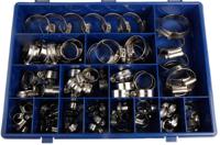 hgsab2 HI-GRIP 76 Piece Stainless Steel Worm Drive Hose Clip Kit, 9.5 → 12mm and 35 → 50mm Inside Diameter