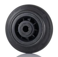 13108 LAG Black Rubber Quiet Operation, Shock Absorbing Trolley Wheel, 75kg