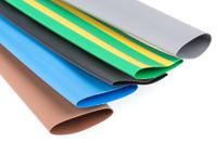 562-652 RS PRO Heat Shrink Tubing, Black, Blue, Green/Yellow, Red, White 6.4mm Sleeve Dia. x Set Length 2:1 Ratio