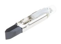 204-243 RS PRO Green LED Indicator Lamp, 28V ac/dc, Telephone Slide Base, 5.5mm Diameter, 2100mcd