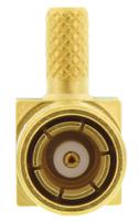 r114186000w Radiall, Plug Cable Mount SMB Connector, 50Ω, Crimp Termination, Right Angle Body