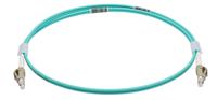 flcxxm3-lclcda-010m HellermannTyton Connectivity LC to LC Tight Buffer OM3 Multi Mode OM3 Fibre Optic Cable, 3mm, Light Blue, 1m