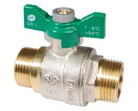 568004 Sferaco Nickel Plated Brass Ball Valve, Ball Valve, Threaded, BSP 1/2in, 40bar Operating Pressure