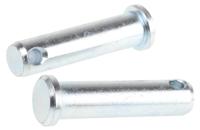 839-038 RS PRO 1 1/2in Bright Zinc Plated Steel Clevis Pin, 3/8in Diameter
