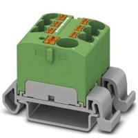 3273732 Phoenix Contact Distribution Block, 7 Way, 0.2 → 6mm², 32A, 450 V, Green