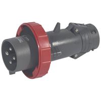 0-529-46 Legrand, Hypra IP67 Red 3P+E Industrial Power Plug, Rated At 32A, 440 V No