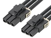 216400-1033 Molex 3 Way Female Mega-Fit to 3 Way Female Mega-Fit Wire to Board Cable, 600mm