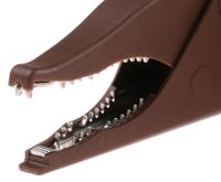 669575-27 Staubli Crocodile Clip 4 mm Connection, Brass Contact, 32A, Brown