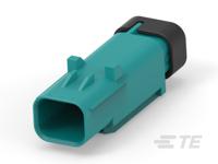 2374559-1 TE Connectivity, AMPSEAL 16 Connector Housing Plug 1 Way, Crimp Termination