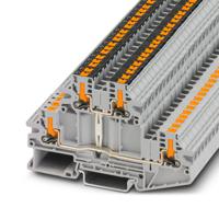 1079075 Phoenix Contact  PTV Series Grey, Push In Termination