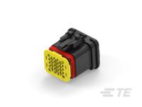 1-2350890-1 TE Connectivity, NTSEAL Automotive Connector Socket Cable Mount 20 Way, Solder Termination