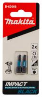 b-63666 Makita Hexagon Screwdriver Bit, T15 Tip, 25 mm Overall