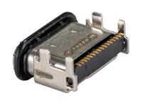 213083-0005 Molex Right Angle, SMT, Socket- Single Port Type C 2.0 IPx8 USB C Connector