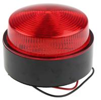 x80-02-02 Moflash X80 Series Red Flashing Beacon, 10 → 100 V dc, 20 → 72 V ac, Surface Mount, Xenon Bulb, IP67