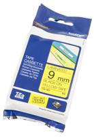 tze-621 Brother Black on Yellow Label Printer Tape, 8 m Length, 9 mm Width