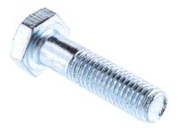 279-688 RS PRO Bright Zinc Plated Steel, Hex Bolt, M10 x 40mm