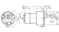 rh158-12-15 Micro Motors Geared DC Motor, 100 Nmm, 440 rpm, 6mm Shaft Diameter