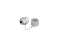 17-101814 Amphenol CONEC 17 Series Single-Port RJ45 Jack Receptacle & Cover Kit, Cat5e, Shielded