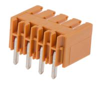 1605090000 Weidmuller, 3.5mm Pitch, OMNIMATE SL, 4 Way, Right Angle, Pluggable Terminal Block, Header, Through Hole, Solder