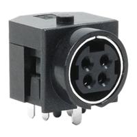 pd-40 Same Sky 4 Pole Din, Female, Through Hole