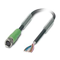 1522419 Phoenix Contact Female 6 way M8 to 6 way Unterminated Sensor Actuator Cable, 5 m
