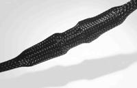 170-13000-hegp30-pet-bk HellermannTyton Expandable Braided PET Black Cable Sleeve, 30mm Diameter, 50m Length, Helagaine HEGP Series