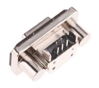 musbe15134 Amphenol Communications Solutions Right Angle, Through Hole, Socket Type Micro AB 2.0 USB Connector