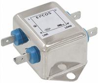 b84111f0000b110 EPCOS, B84111F 10A 250 V ac/dc 60Hz, Flange Mount EMC Filter, Tab, Single Phase