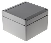 220120000 ROLEC Technobox Series Grey ABS Enclosure, IP66, Grey Lid, 123 x 121 x 80mm
