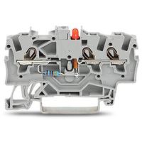 2001-13211000-434 WAGO 2001-1321/1000-434 TOPJOB S Series Grey, 1.5mm², 1-Level, Push-In Cage Clamp Termination