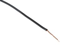 8955-01-100 Hew Heinz Eilentropp SIFF Series Black 0.26 mm² Hook Up Wire, 23 AWG, 130/0.05 mm, 100m, Silicone Insulation,