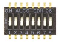 1-1571983-1 TE Connectivity 8 Way Surface Mount DIP Switch SPST, Rocker Actuator