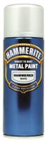 5084784 Hammerite 400ml White Hammered Spray Paint