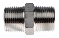 826-7065 RS PRO Stainless Steel Pipe Fitting, Straight Hexagon Nipple Joint, Male R 1in x Male R 1in